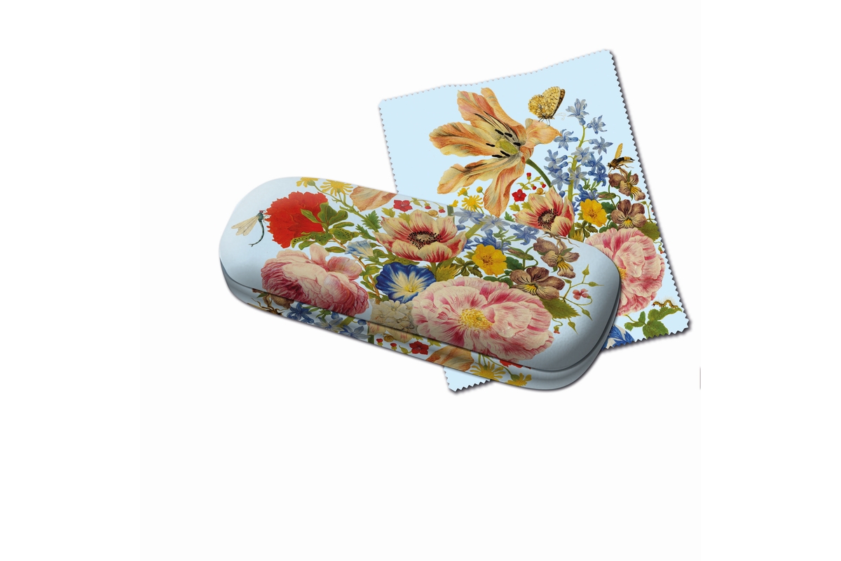 Spectacle case with cleanng cloth: Merian