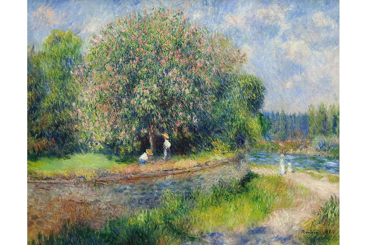 Kunstdruck Renoir, Kastanienbaum