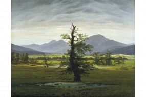 Kunstdruck Friedrich, Der einsame Baum