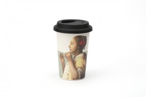 Bamboo Cup Vermeer, Woman with a Pearl Necklace
