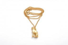 Necklace: Statuette of the goddess Bastet